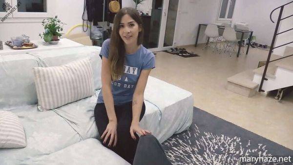 Step Sister Mary Haze Cheers Up Stepbrother Tim Timber with Hot Blowjob & Hardcore Fuck - porntry.com on v0d.com