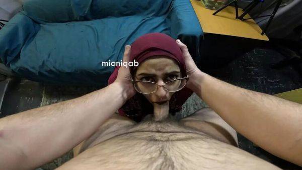 Mia Niqab Sucks Big Cock - Deep Throat & Cum in Mouth Compilation - veryfreeporn.com on v0d.com