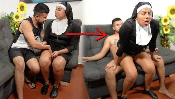 Sinful Nun Takes Huge Creampie in Virgin Pussy - Hot Homemade MILF Action - veryfreeporn.com - India - Colombia on v0d.com