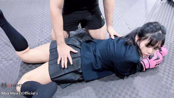 Mya Mya's Tight Asian Pussy Gets Creampie in Rough Schoolgirl Fuck - veryfreeporn.com - Japan - Burma on v0d.com