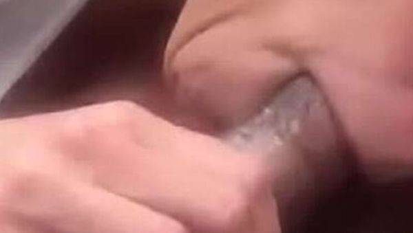 Blonde MILF Step Mom Deep Throats BBC in Car - Public Blowjob & Swallow - xxxfiles.com on v0d.com