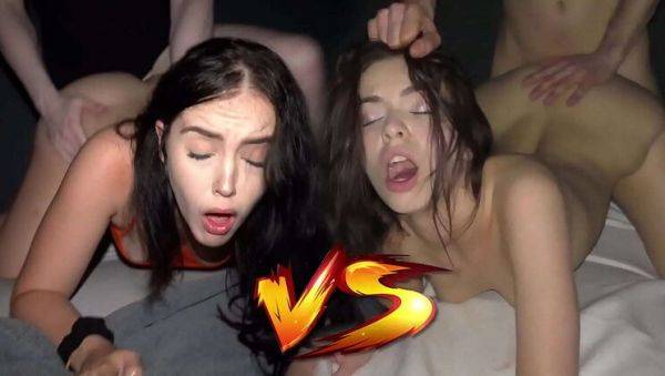 Zoe Doll vs Emily Mayers - Hot Teen Blowjob & Rough Doggystyle Compilation - porntry.com on v0d.com