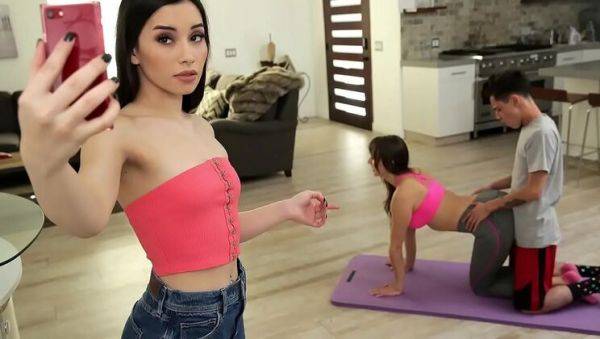 Step Mom and Step Son Yoga Session with Lexi Luna & Aria Lee - Big Tits, Big Ass, Hardcore Sex - xxxfiles.com on v0d.com