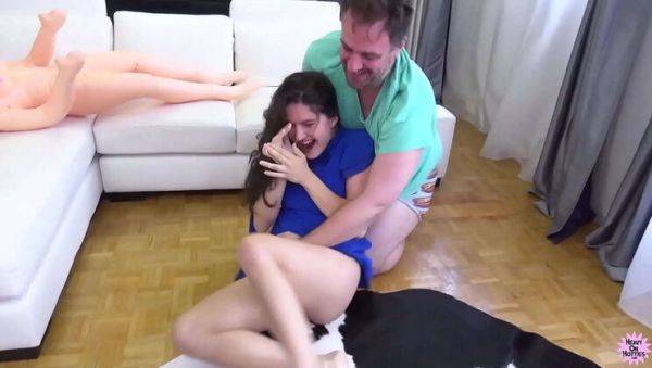 Sexy Brunette Francesca Dicaprio Gets Her Tight Pussy Pounded Doggystyle - porntry.com on v0d.com
