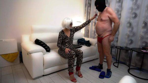 Belgian Wife Dominates Sissy Husband in Humiliating Chastity Cage - Amateur Femdom - veryfreeporn.com - Belgium on v0d.com