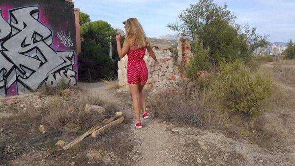 Blonde MILF Sasha Bikeyeva with Small Tits & Perfect Ass Fucks Hard in Abandoned Building - Real Outdoor POV - xxxfiles.com on v0d.com