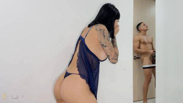 Stepbrother Catches Stepsister Luna Vitaler Masturbating & Fucks Her Rough - xxxfiles.com - Colombia on v0d.com