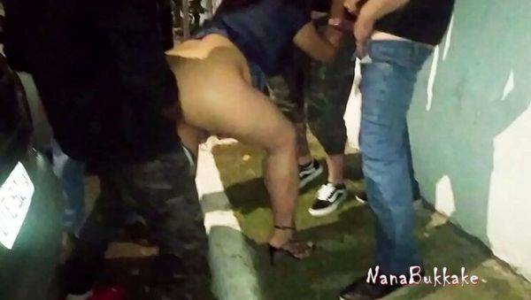 NanaBukkake Outdoor Public Sex - Slut Sucks & Fucks Strangers on the Street - xxxfiles.com on v0d.com