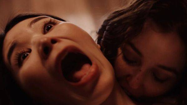 Hot Japanese Vampire Lesbian Sex - Rikako Katayama Dominated by Nerdy Leana Lovings in Gothic Horror Fuck - veryfreeporn.com - Japan on v0d.com