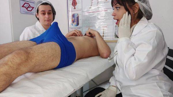 Hot Brazilian Nurses Tease Patient With Big Cock Until He Gets Hard - xxxfiles.com - Brazil on v0d.com