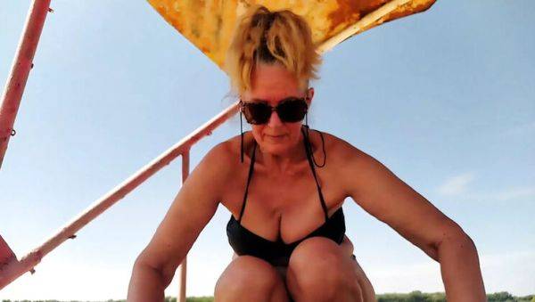 Amateur MILF Lukerya in Lingerie Solo Play at Park & Beach - HD Webcam - veryfreeporn.com on v0d.com