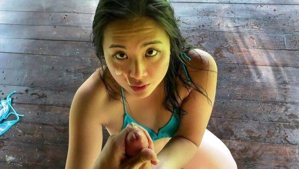 Public Pool Sex with College Teen - Blowjob & Facial Outdoor (Sukisukigirl & Andy Savage) - porntry.com on v0d.com