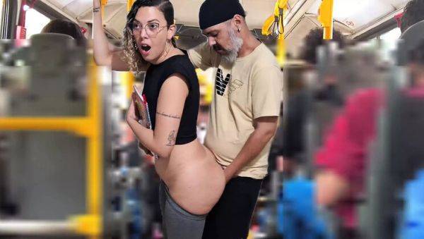 Naughty Student Gabi Sweet Takes Surprise Cumshot on Bus - Public Sex & Humiliation - xxxfiles.com on v0d.com