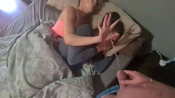 2 Petite Girls Peeing in Bed - Wet Clothes & Undressing After Wake Up Piss - xxxfiles.com on v0d.com