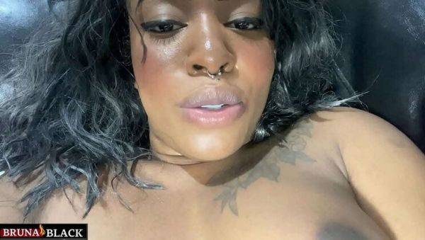 Bruna Black - Petite Latina Teen Plays With Her Fat Pussy Until She Squirts - xxxfiles.com on v0d.com