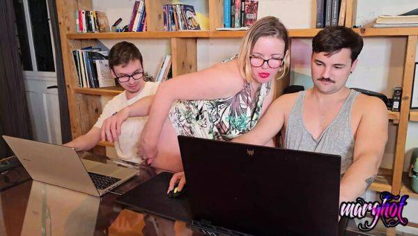 Hot Stepmom Distracts Gamer Playing Fortnite - Blowjob & Fingering Fun - porntry.com - France on v0d.com