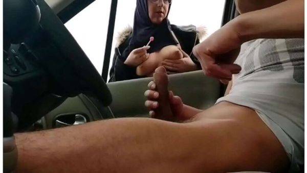 French Muslim MILF Loves Big Dick & Public Handjob - Cumshot Close Up - veryfreeporn.com - France on v0d.com
