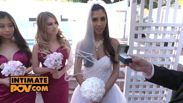 Wedding Night Foursome POV - Gianna Dior, Kristen Scott & Jade Kush Hardcore Fuck - veryfreeporn.com on v0d.com