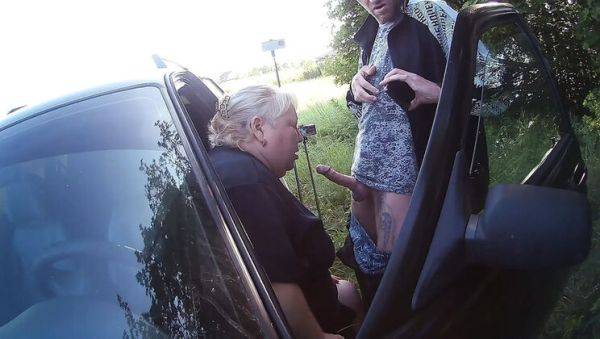 Hot Russian MILF sucks dick in park car and swallows thick cum - Zona901 - xxxfiles.com - Russia on v0d.com