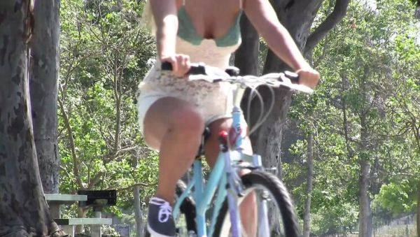 Big Ass MILF Laela Pryce Rides Bicycle in Tight Shorts - Hardcore HD Scene - xxxfiles.com on v0d.com