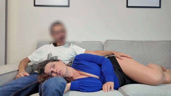 Hot Stepmom Gets Fed by Stepson - Blowjob & Cum in Mouth - Busty MILF Outdoor Fun - xxxfiles.com on v0d.com