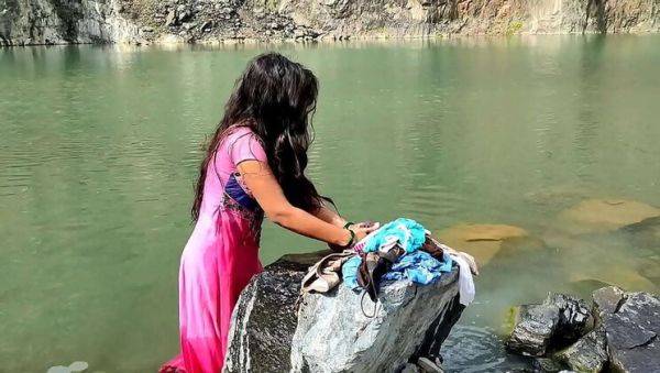 Village Girl Ashu Gets Naked While Washing Clothes - Outdoor Hardcore Sex With Step-Brother Rishi - xxxfiles.com on v0d.com