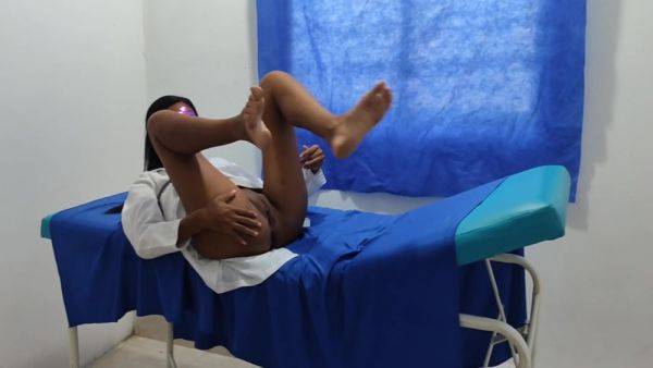 Nurse Real In Real Nurse Porn!! Indian Woman Touches Herself Sensually Before Receiving The Patient - desi-porntube.com - India on v0d.com