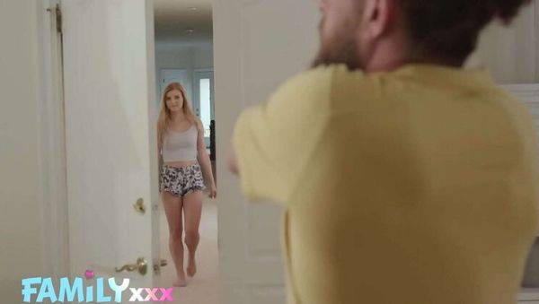 Blonde Teen Harlow West Fucks Stepdad's Big Cock - Deep Throat & Cum on Pussy - xxxfiles.com on v0d.com