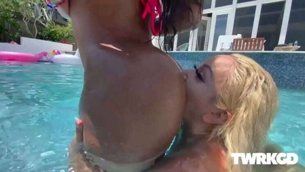 Uptown Jenny & Bad Whitney Hot Lesbian Pool Sex - Big Tits Latina Action - xxxfiles.com on v0d.com