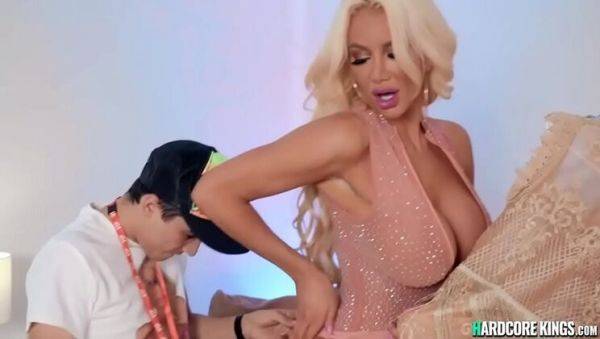 Nicolette Shea's Huge Tits Get Fucked Hard by Young Fan - Blonde MILF Takes Big Cock - xxxfiles.com on v0d.com
