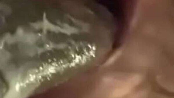 Queenj90 Deepthroats Big Black Cock - Homemade Blowjob & Cum Closeup - xxxfiles.com on v0d.com