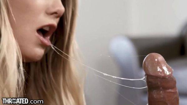 AJ Applegate Gets Rough Throat Fuck - Sloppy Blowjob & Spit Everywhere - xxxfiles.com on v0d.com