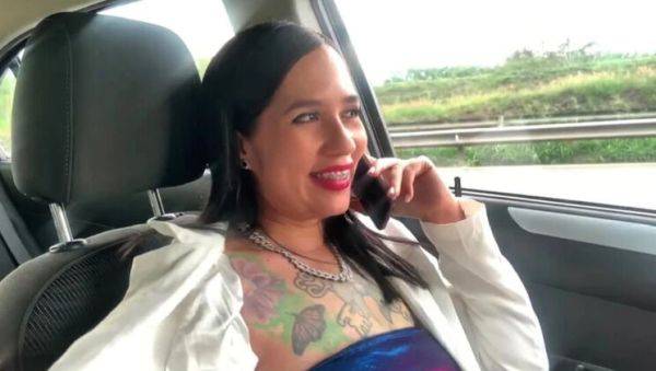 Boss Makes Me Masturbate in Car on Highway - JhoanitaVioletta Outdoor Solo Fun - veryfreeporn.com on v0d.com
