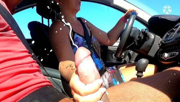 Stranger Flashes Huge Cock in My Car & Cums Everywhere - Amateur Public Sex - porntry.com on v0d.com