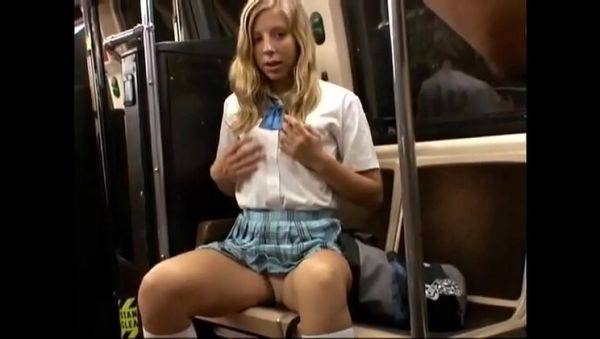 Blonde teen Chastity Lynn takes public bus fuck with creampie - porntry.com - Japan on v0d.com
