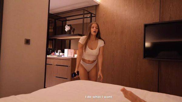 Step Sis Grabs My Dick Again - Creampie Fuck With Big Tits Elina Lizz - veryfreeporn.com on v0d.com