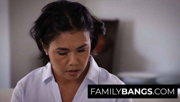 Busty MILF Dana Vespoli Fucks Stepson Juan El Caballo Loco in Taboo Family Bang - porntry.com on v0d.com