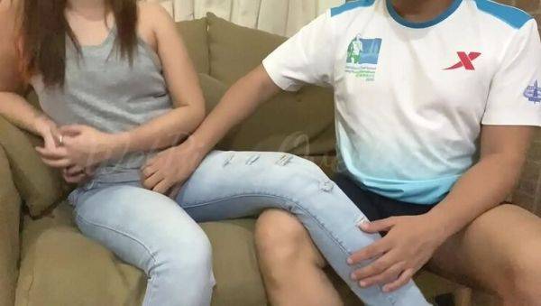 Filipina Stepdaughter Anal Creampie by Stepdad on Couch - Pinay Sex Scandal - porntry.com on v0d.com