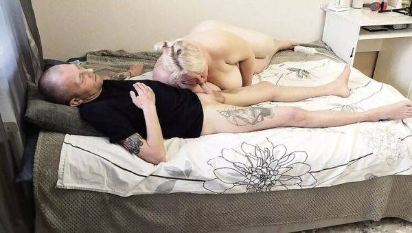Hot Russian MILF Neighbor Gets Deep Throat Blowjob and Doggy Style Fuck - Cum on Big Ass - porntry.com - Russia on v0d.com