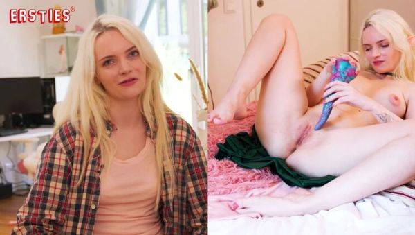 Blonde German Gamer Girl Lindsey Cruz Fingered in Cosplay Outfit - Big Tits & Shaved Pussy Solo - porntry.com - Germany on v0d.com
