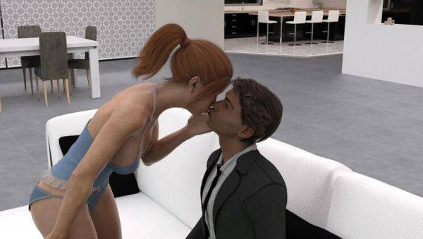 Hot Step Sister Jennifer Fingers Herself Watching Porn & Kisses Stepbrother John - Full HD - porntry.com - Usa on v0d.com