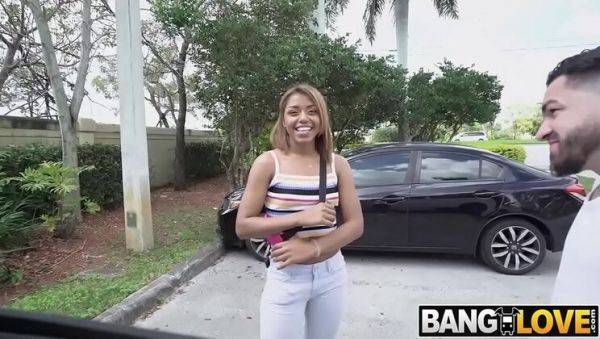 Milu Blaze Gets a Rough Drive By Fuck - Blonde Amateur Takes Hardcore Doggystyle & Cumshot - xxxfiles.com on v0d.com