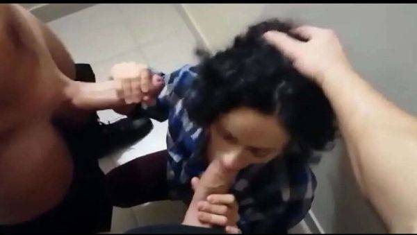 Hot Neighbor Stacy Bloom Sucks Two Big Cocks on Public Stairs - Threesome Fun! - porntry.com - Russia on v0d.com