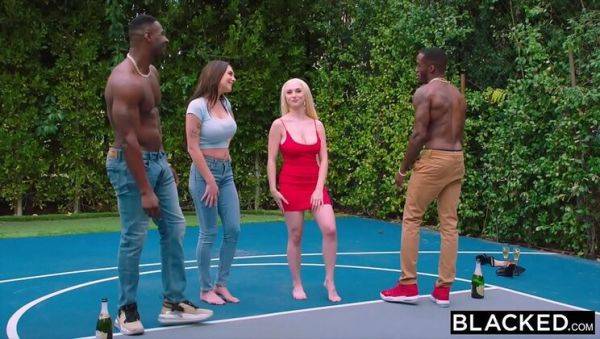 Gabbie Carter & Dylann Vox Cheat with BBC - Blonde & Brunette Foursome, Titty Fuck & Cum Swap - veryfreeporn.com on v0d.com