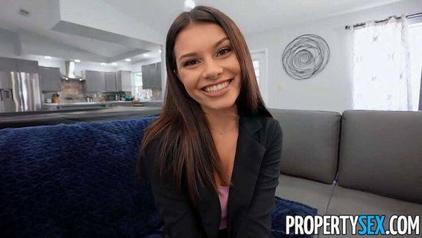 Sexy Latina Real Estate Agent Fucks Boss Hard at Open House - Reyna DeLaCruz - porntry.com on v0d.com