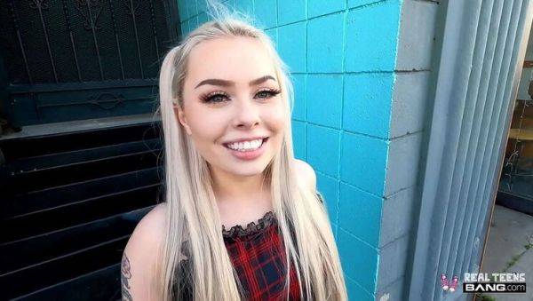 Blonde Teen Haley Spades Fucks Hard in Her First Casting - BJ, Doggy & Cowgirl - porntry.com on v0d.com