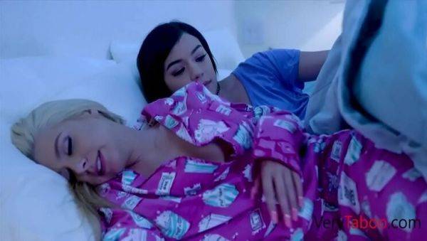 Hot Latina Stepdaughter Fucks Busty Stepmom - Honey Blossom & Savannah Sixx Lesbian Action - xxxfiles.com on v0d.com