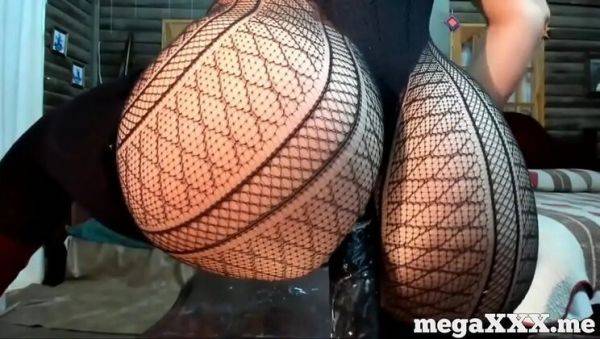 Sexy Russian teen with perfect ass rides dildo in lingerie - xxxfiles.com - Russia on v0d.com