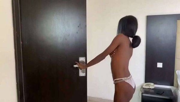 Skinny Ebony Teen Sarah Gets Rough Fucked Doggystyle in Private Room - Homemade Naija Party Sex - porntry.com on v0d.com