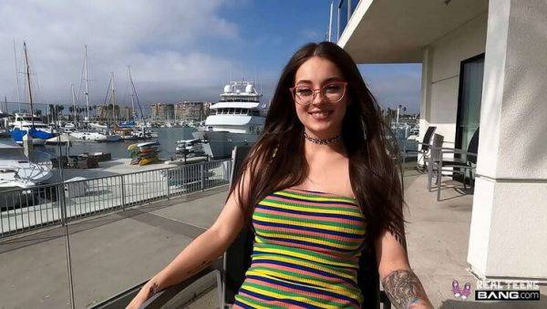 Inked Teen Maddy May Gets Fucked Hard in Audition - Big Tits, Pierced Nipples - porntry.com on v0d.com